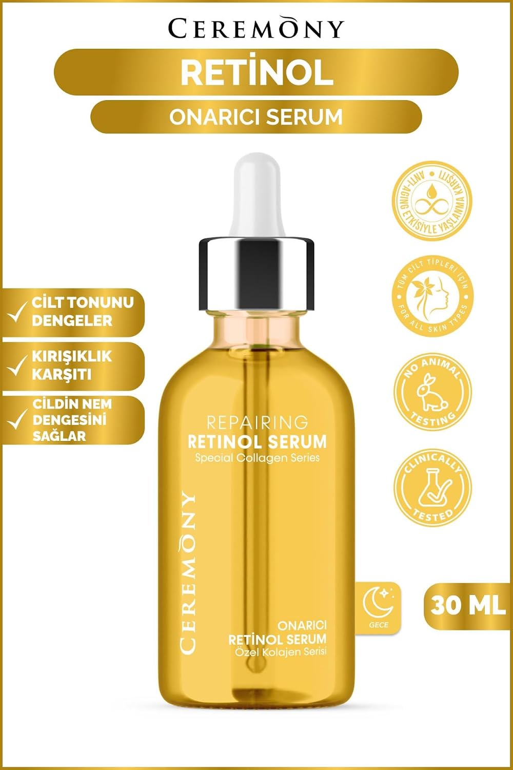 CEREMONY SERUM ONARICI RETİNOL 30 ML