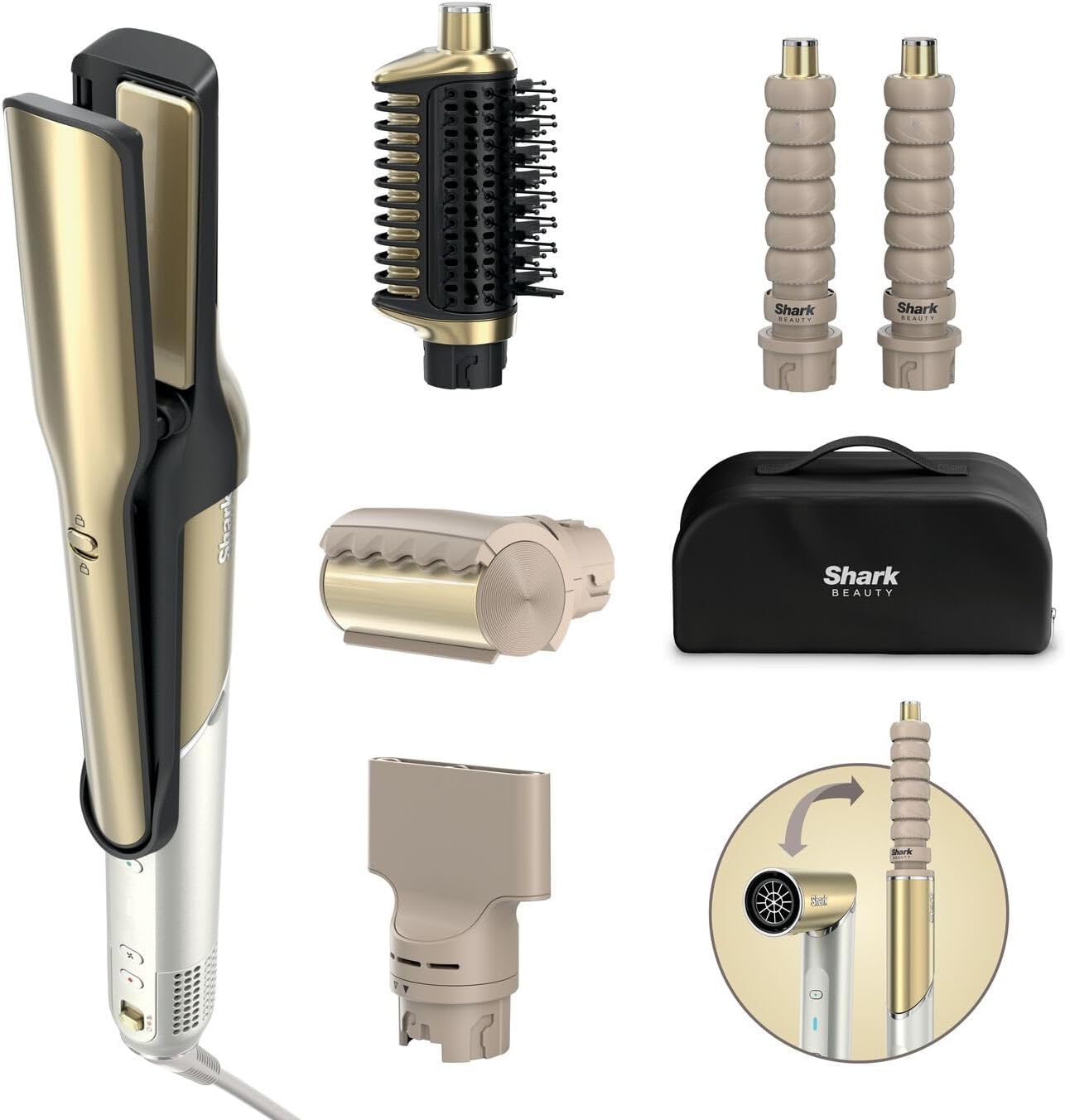 Glam 5 Başlıklı Düz,Dalgalı ve Bukleli Çok Amaçlı Saç Şekillendirici HD6051SEU