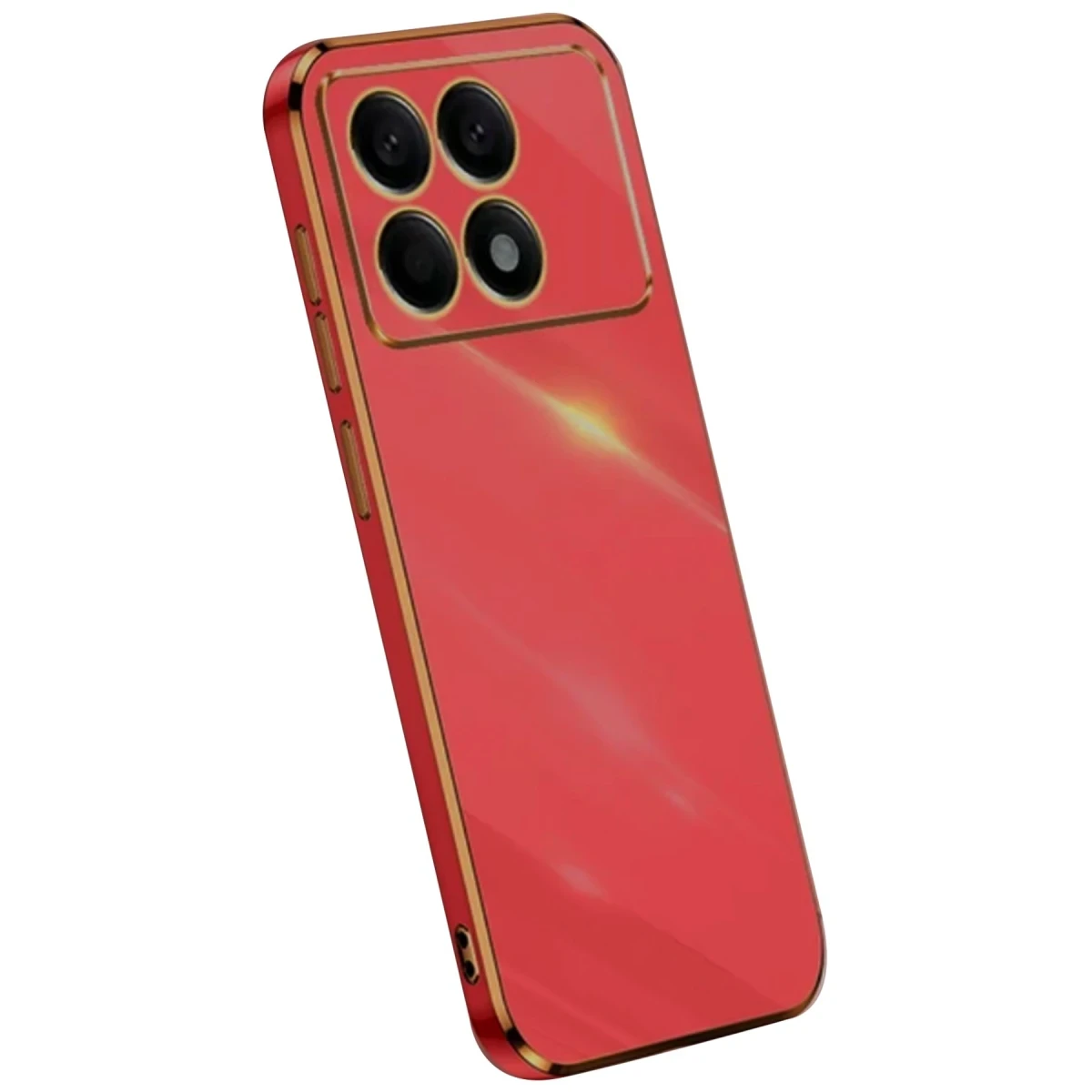 Xiaomi Poco X6 Pro Kılıf Volet Silikon - Kırmızı