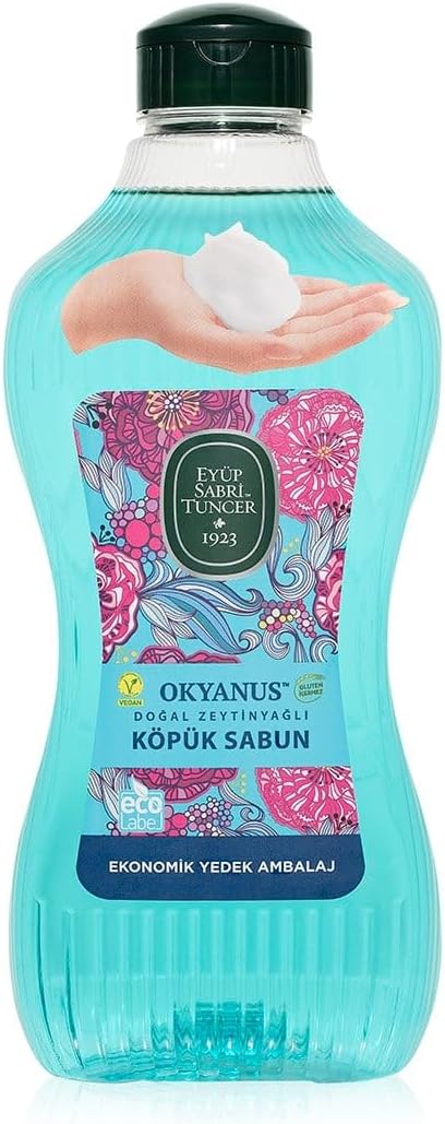 Eyüp Sabri Tuncer Doğal Zeytinyağlı Köpük Sabun Okyanus 1,5 Litre Pet Şişe