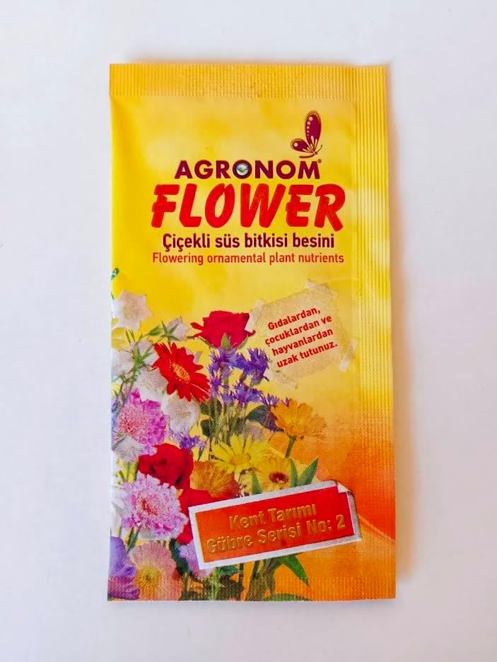 FLOWER Çiçekli Süs Bitkisi Besini, Toz Form, Parlak Renk ve Güçlü Gelişim için Özel Besin Paketi
