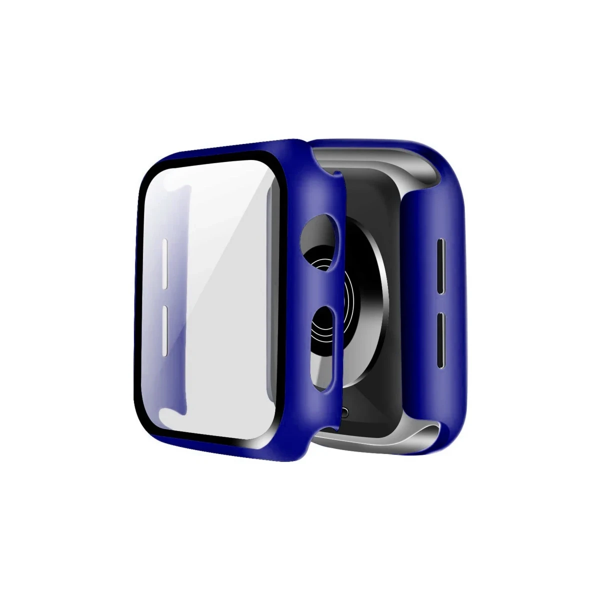 Apple Watch 42mm Camlı Kasa Ekran Koruyucu - Lacivert