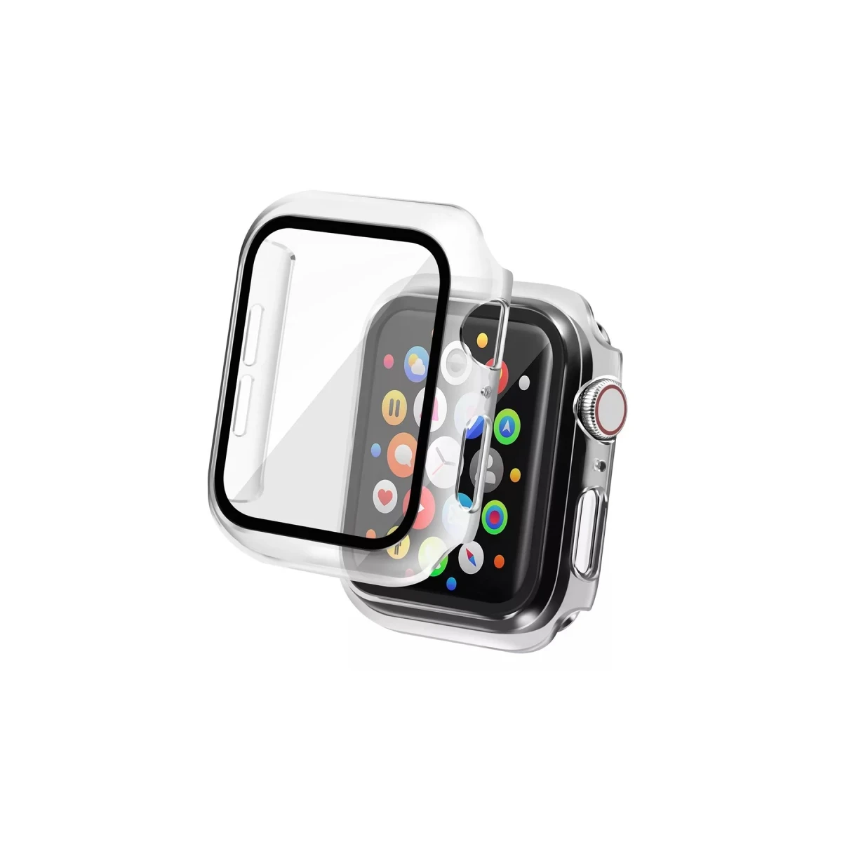 Apple Watch Ultra 49mm Camlı Kasa Ekran Koruyucu - Şeffaf