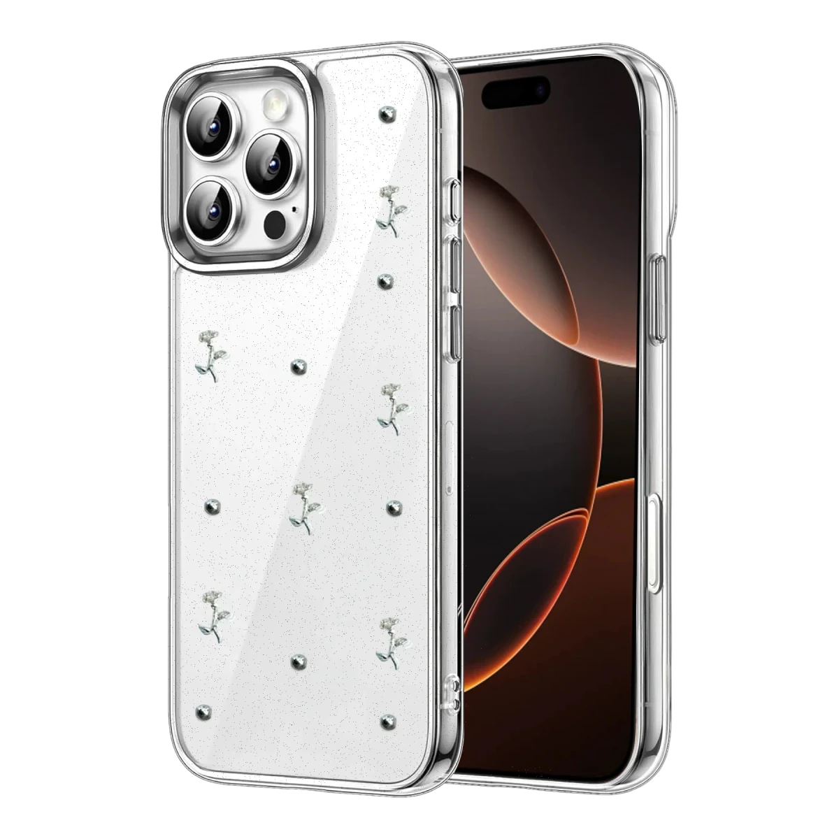 Apple iPhone 16 Pro Max Fiyonk Desenli Kapak - Desen 4