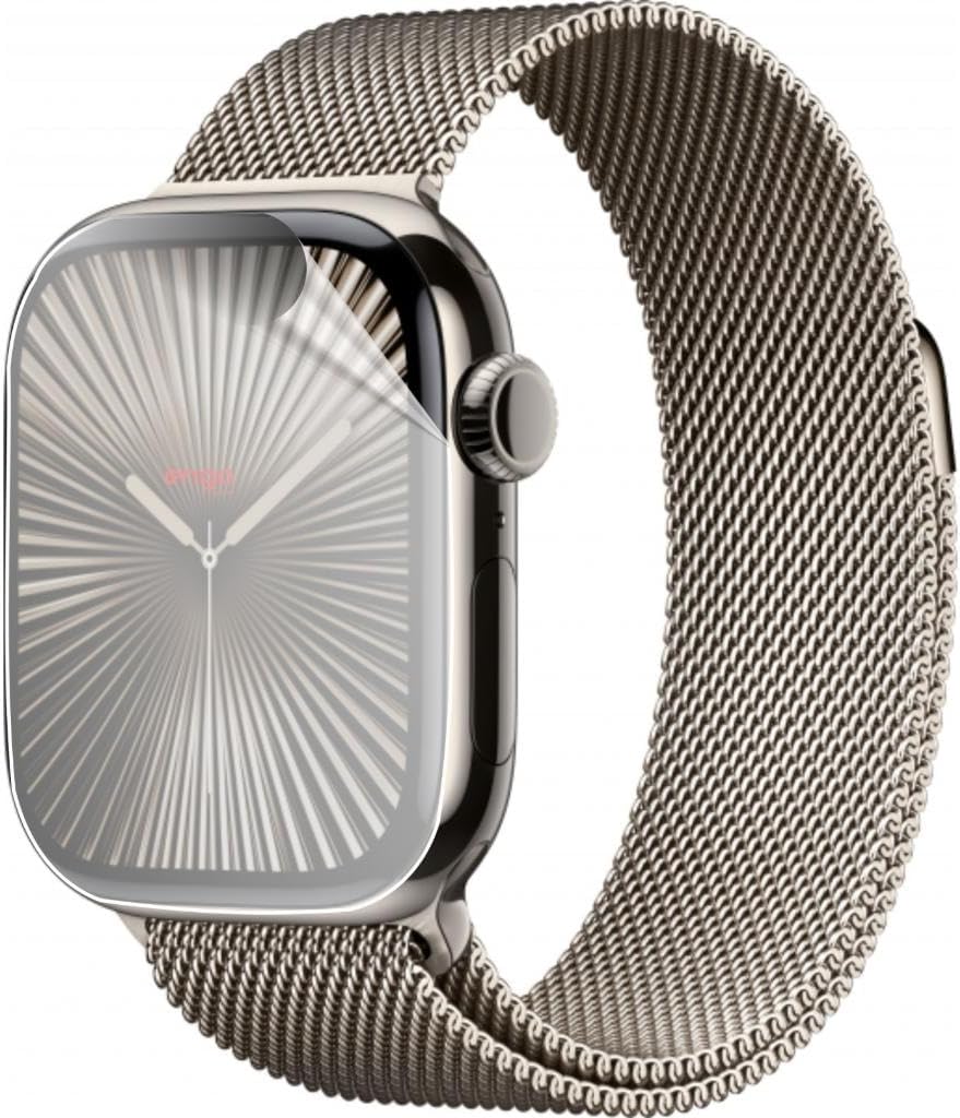 Apple Watch 10 46mm İle Uyumlu Ekran Koruyucu, Tam Kaplayan Akıllı Saat Koruması, Çizilmeye Dayanıklı Tpu Koruma 2 Adet, Hd Şeffaf