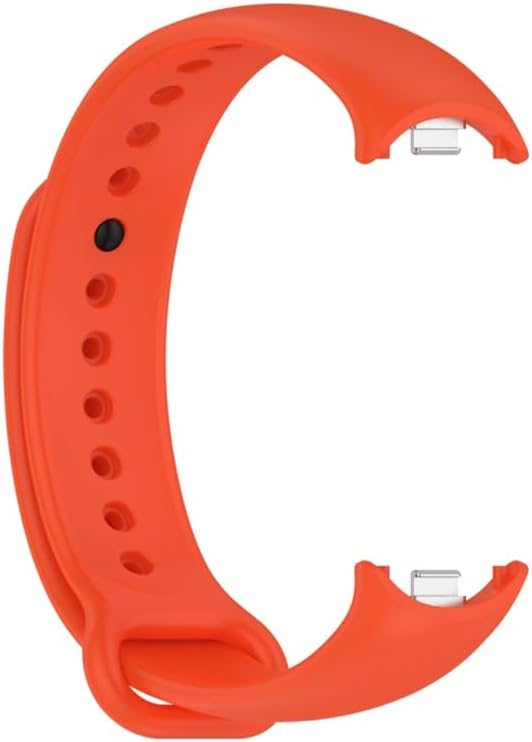 Xiaomi Mi Band 8 Mi Band 9 Mi Band 10 ile Uyumlu Silikon Kordon Kayış Metal Pimli