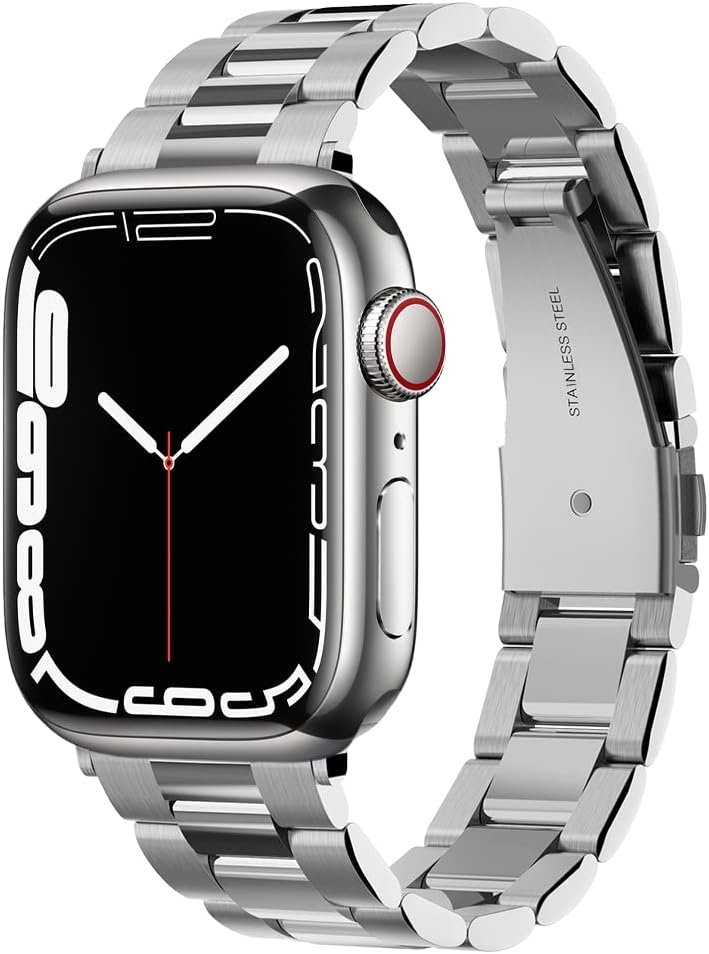 Apple Watch 42mm Seri 12/11/10 ile Uyumlu Kordon Kayış Band Modern Fit Silver - 061MP25943