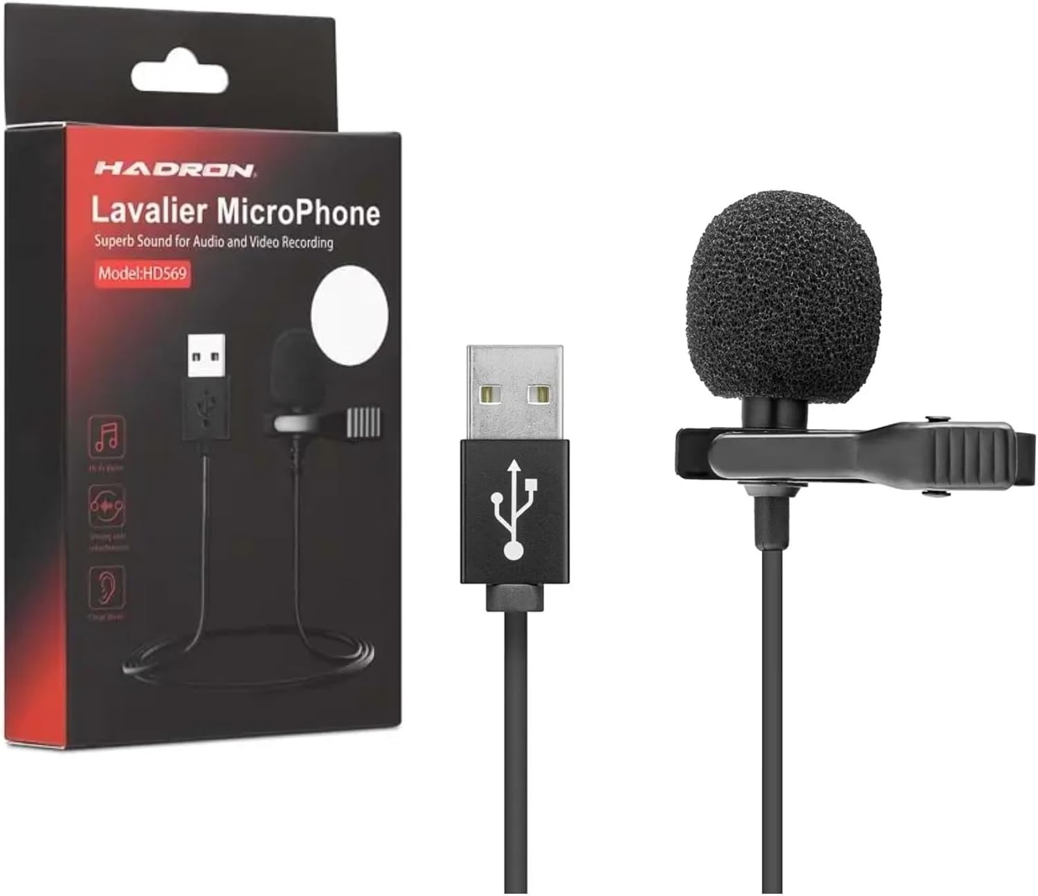 MİKROFON YAKA USB HD-569