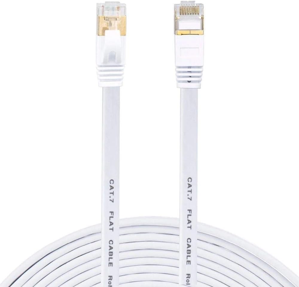 Cat7 Ethernet RJ45 Modem İnternet ADSL Kablosu 20M 10Gbps Flat Kablo 4453