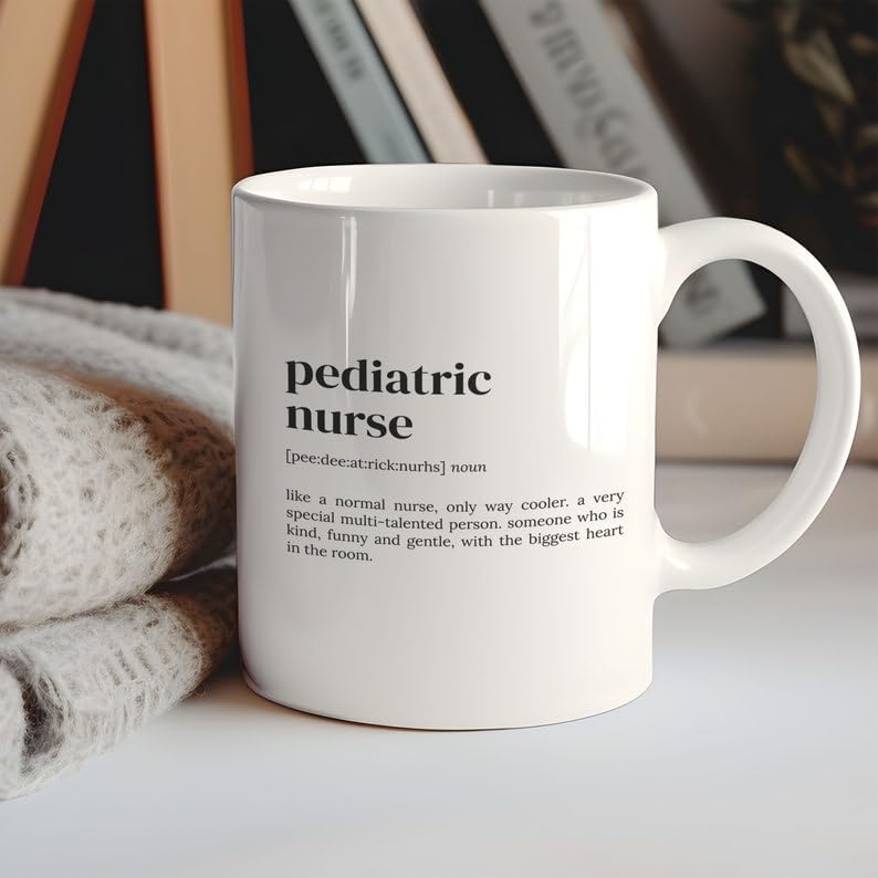 Pediatri Hemşiresi Kahve Kupa, Kahve Kupa, Hediye Pediatri Hemşire, Gag İngilizce Kupa