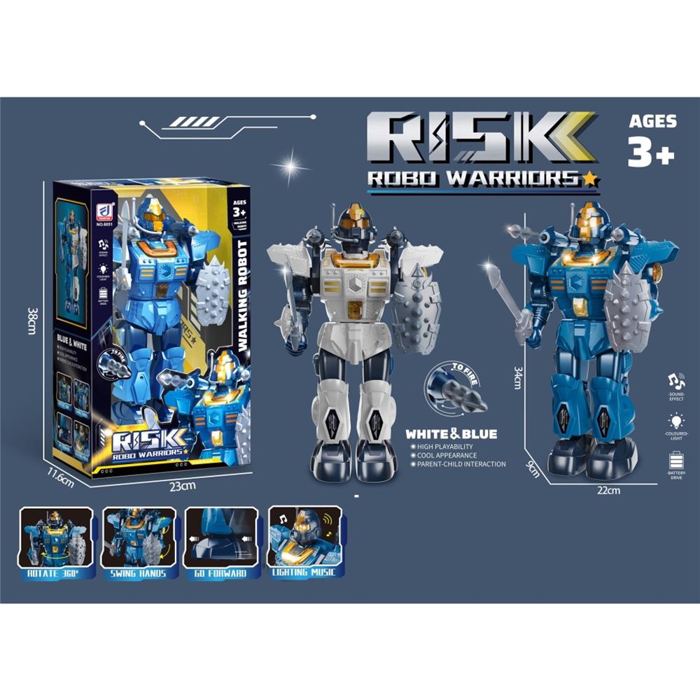 Işıklı Müzikli Roket Atan Robot