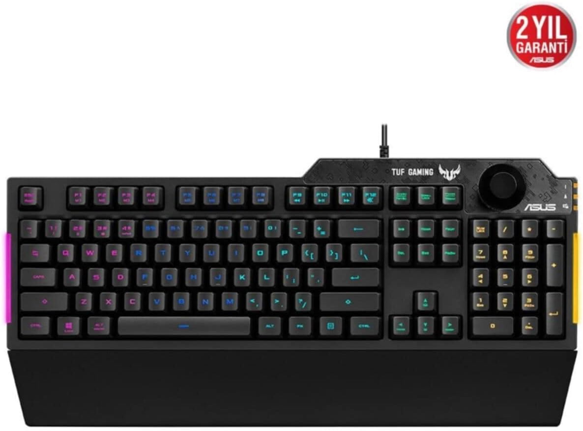TUF Gaming K1 RGB Mekanik Hisli Kablolu Gaming (Oyuncu) Klavye