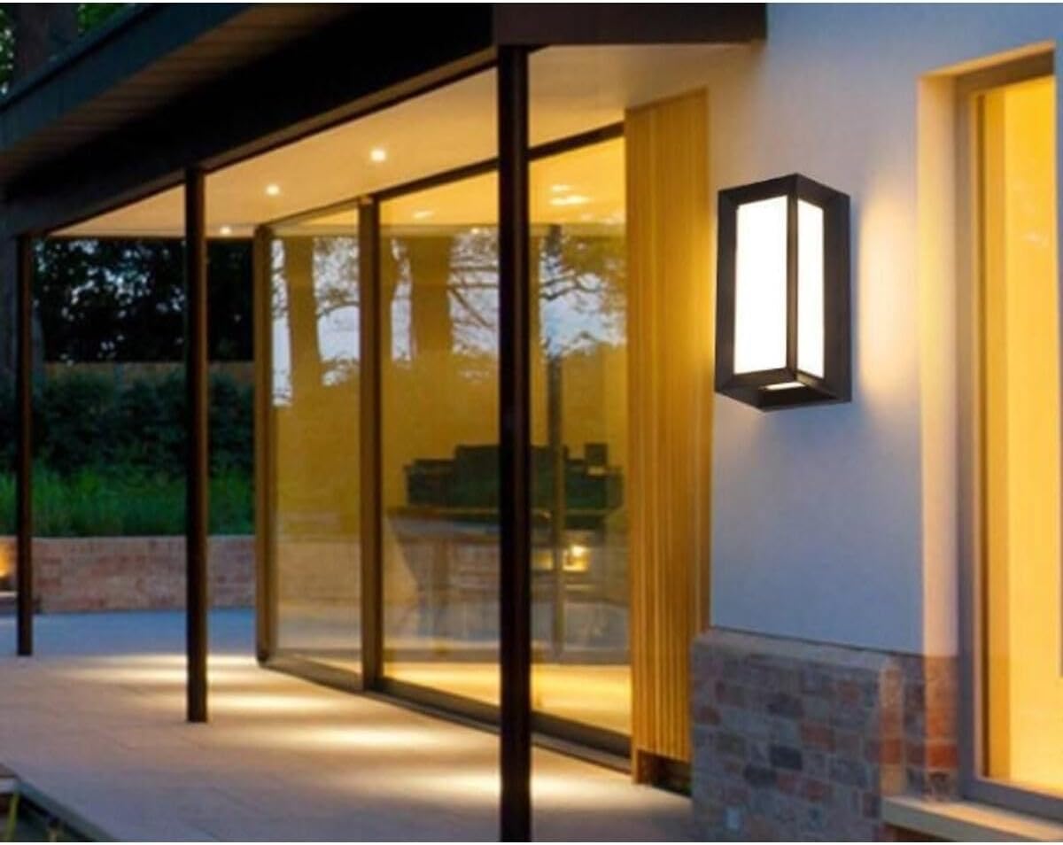 Bahçe Aydınlatması Led Işık 25cm 12w Gün Işığı 3000k Zita Ultra Bahçe Duvar Aplik Su Geçirmez