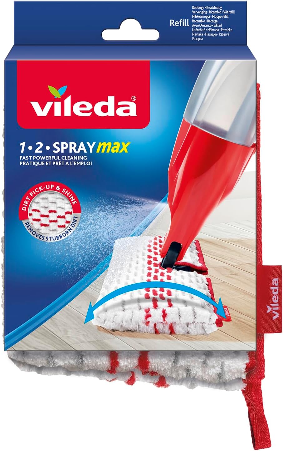 Spray & Clean Püskürtme Sileceği Yedek Kılıf, Zemin Sileceği Kılıfı, Püskürtme Fonksiyonlu Paspas Kılıfı, Çamaşır Makinelerine Uygun, Tekli Paket