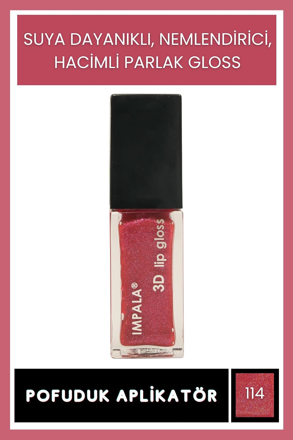 3D Lip Gloss Dudak Parlatıcı No:114