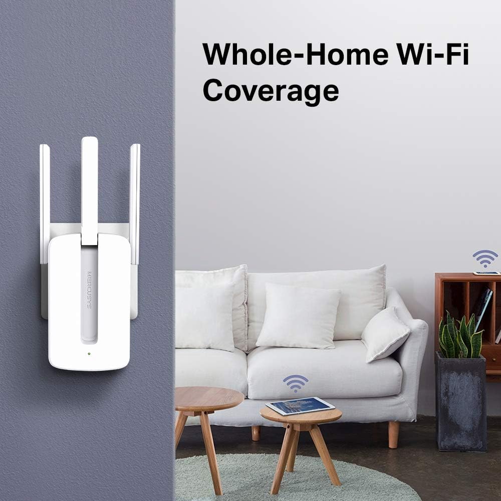 MW300RE, N300 Mbps, 3 Harici Anten, Tek Tuşla Kolay Kurulum, Mobil Uygulama Desteği, Dual-Band Wi-Fi 4 Menzil Genişletici