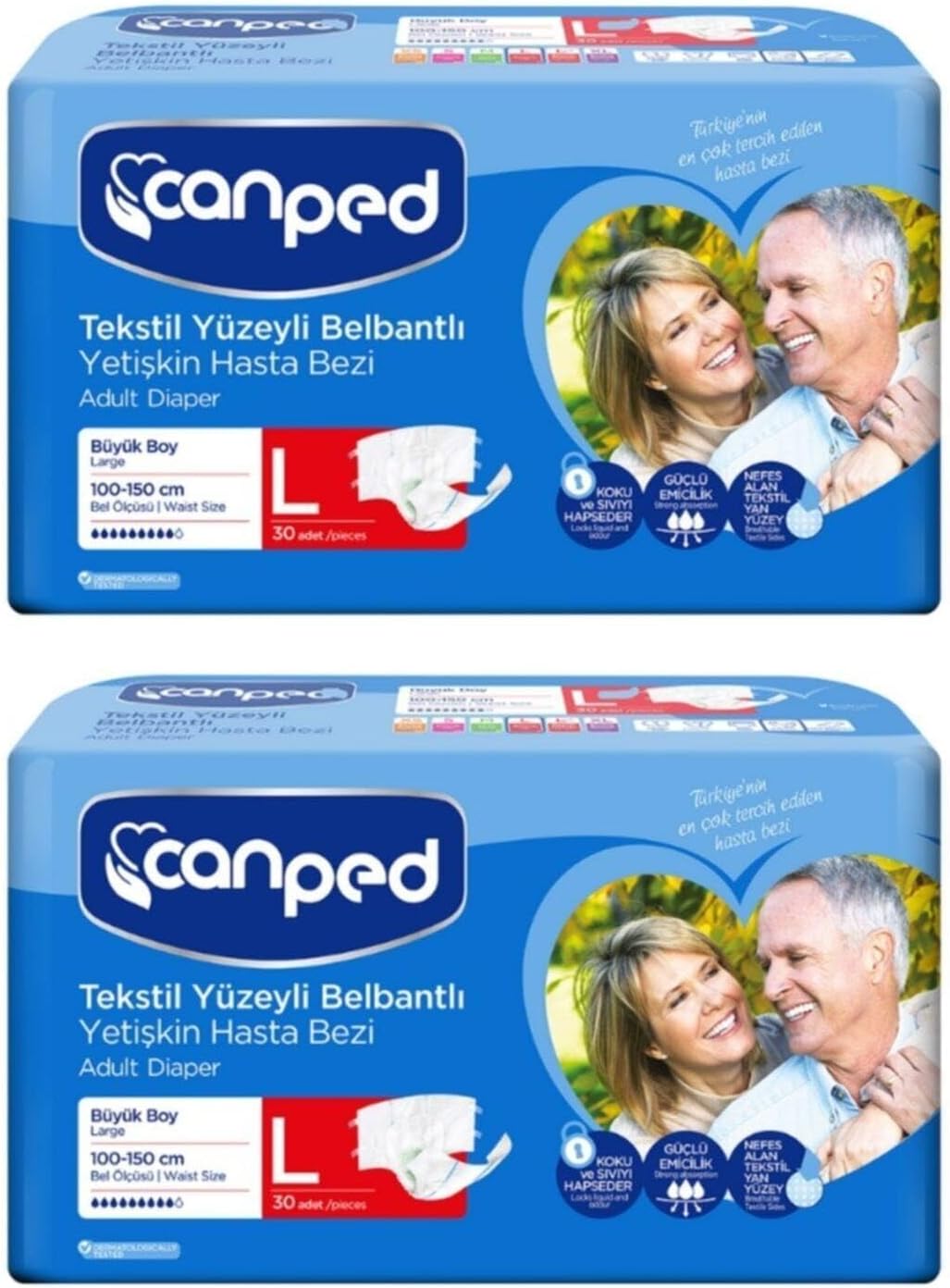 Belbantlı Hasta Bezi L, Büyük 60 Adet