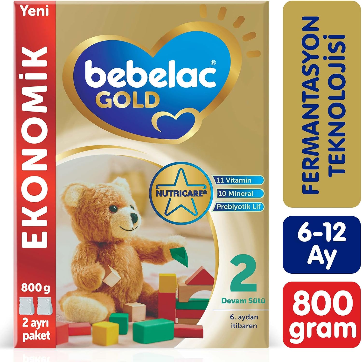 Gold 2 Devam Sütü 800 g 6-12 Ay