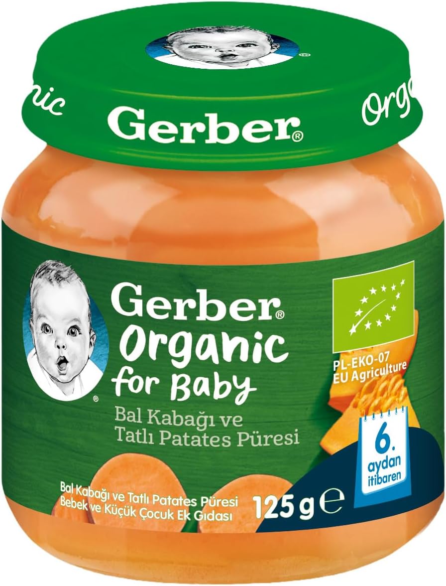 Organik Bal Kabağı ve Tatlı Patates Püresi 125 gram