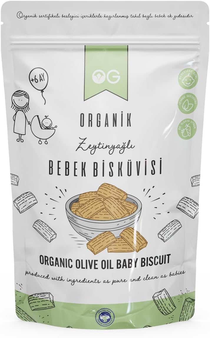Organik Bebek Bisküvisi 300 gr 6 Ay