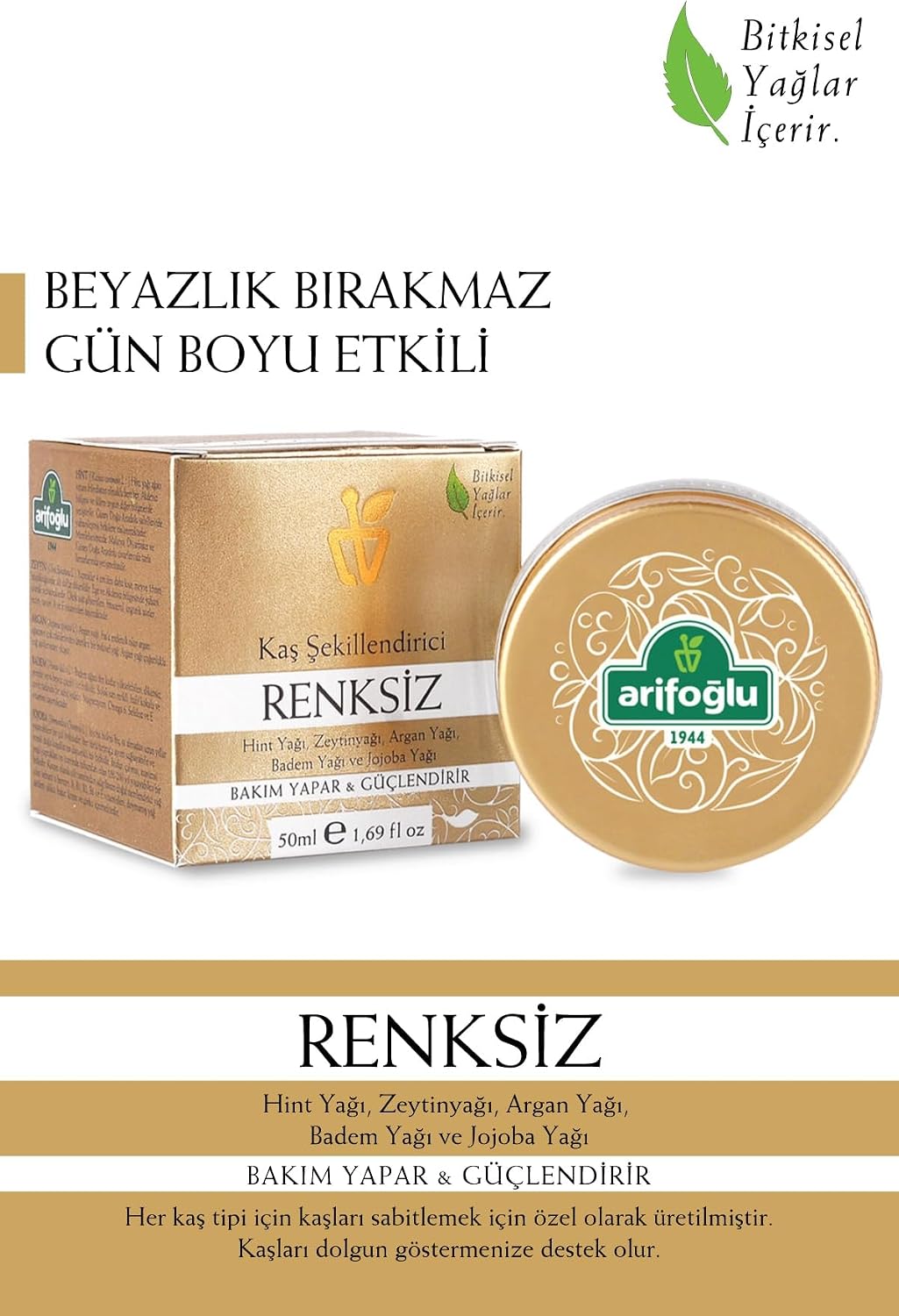 Kaş Şekillendirici - Renksiz 50ml- Bakım Yapar & Güçlendirir