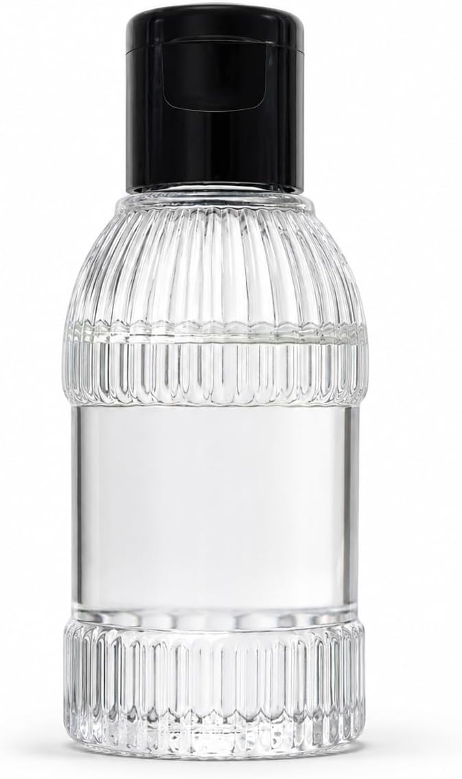 50 Adet 50 ML Boş Plastik Şişe YM23 Siyah Kapak