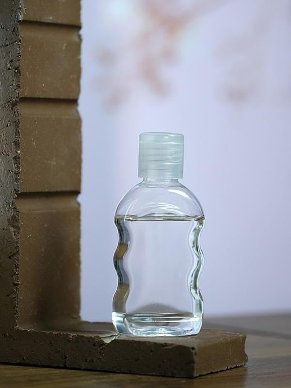 50 Adet 50 ML Boş Plastik Şişe YM16 Şeffaf Kapak