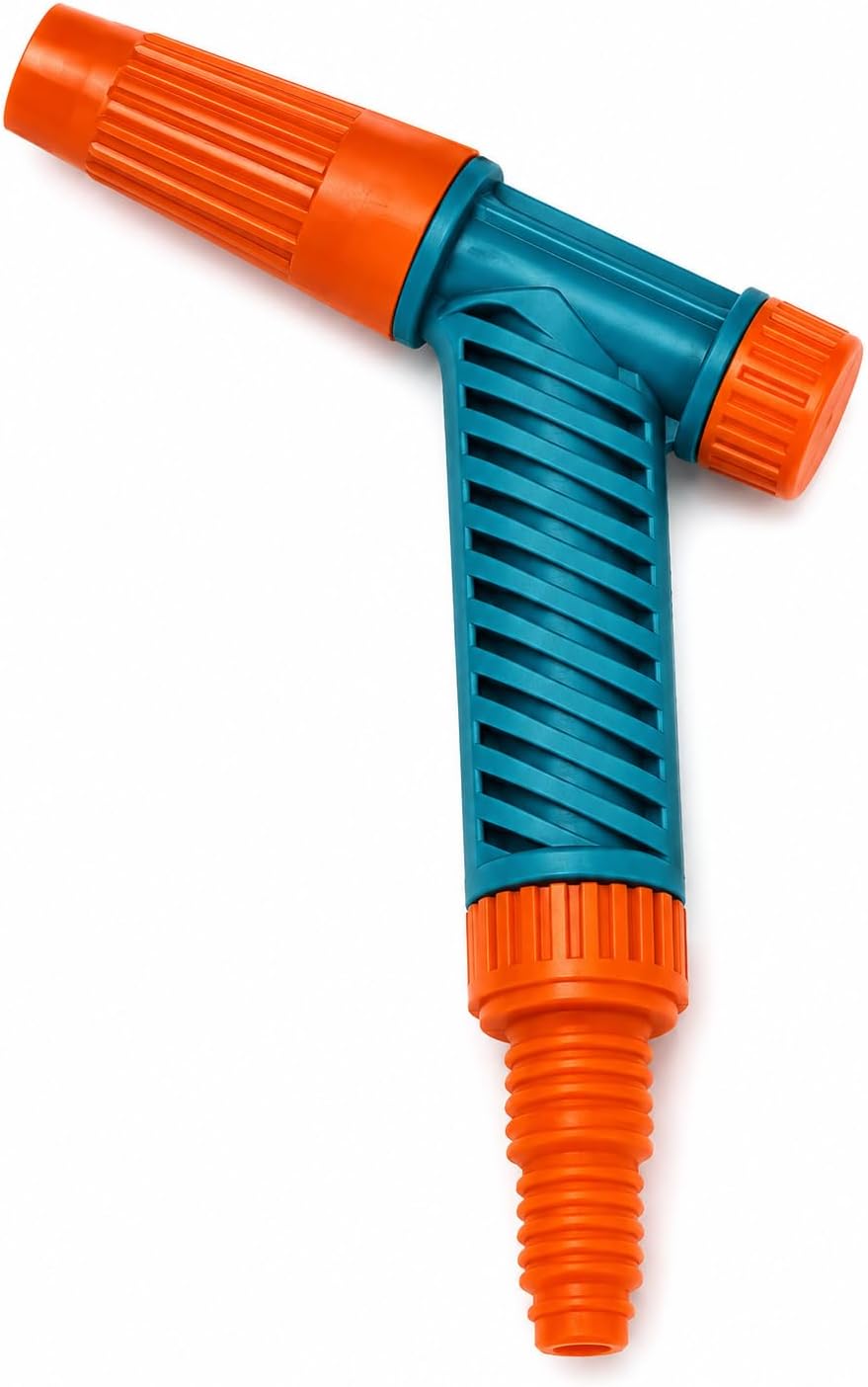 Ayarlı Lans Sulama Tabancası - 1/2", 5/8" ve 3/4" Hortum Uyumlu Bahçe Sulama Tabancası, Ayarlanabilir Su Püskürtme Başlığı, Bahçe, Araç ve Balkon Sulama İçin