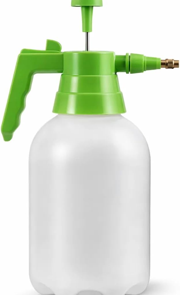 Çiçek Sulama Pompası, 2 Lt, Püskürtmeli, İlaçlama, Yaprak Yıkama, Bahçe Temizliği İçin, Ergonomik, Basınçlı, El Tipi, Sprey Pompası, Dayanıklı Plastik Gövde, Püskürtme Pompası (Beyaz)