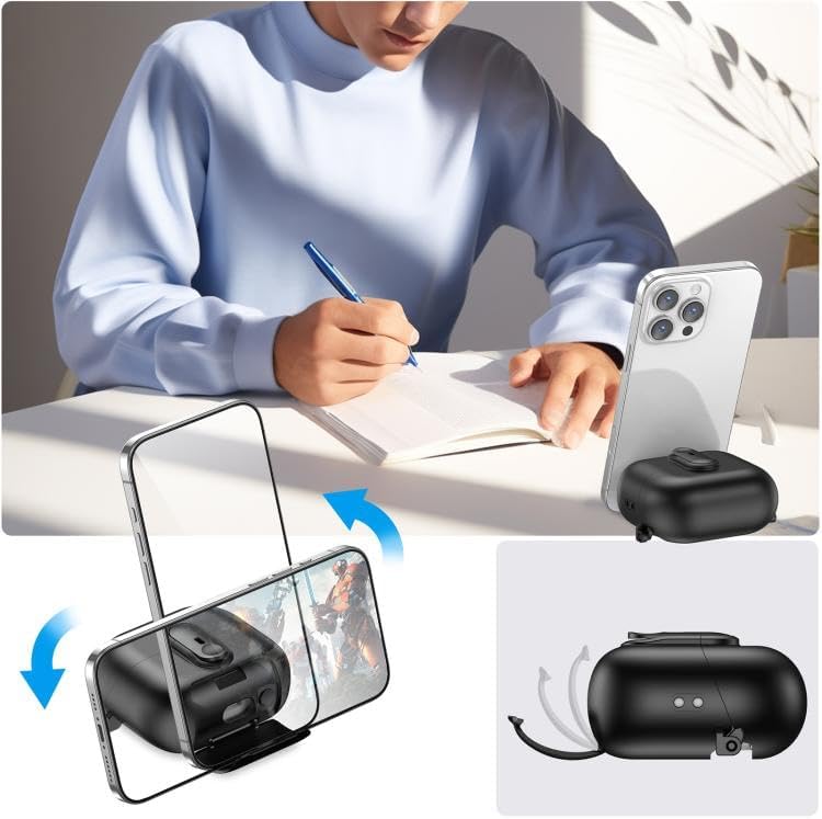 Samsung Galaxy Buds 3-Pro-3 FE için Lock-Stant Kulaklık Kılıfı Tek Parça Dizayn Çizilme ve Darbe Önleyici Buds 3 Pro Koruyucu Rahat Tutuşlu Güvenli Kilit Tasarımlı Buds 3 Pro Kılıfı (Siyah)