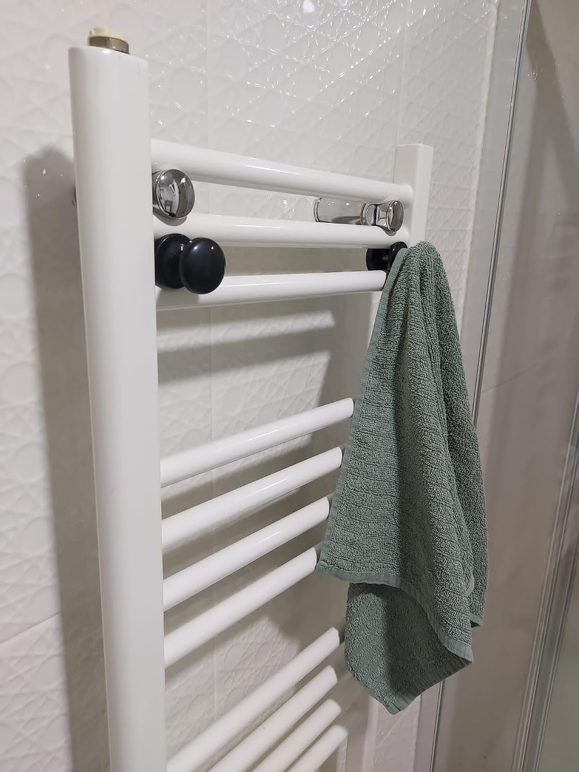 Havlupan Radyatör Askısı, Banyo Askısı, Bornoz Askısı, Kolay Kurulum, Havlu Kıyafet Askısı, Banyo Kurutmalık (SİYAH)