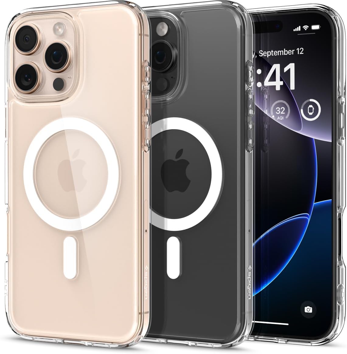 iPhone 16 Pro Max ile Uyumlu MagSafe Kılıf Ultra Hybrid Mag Fit White - ACS07998