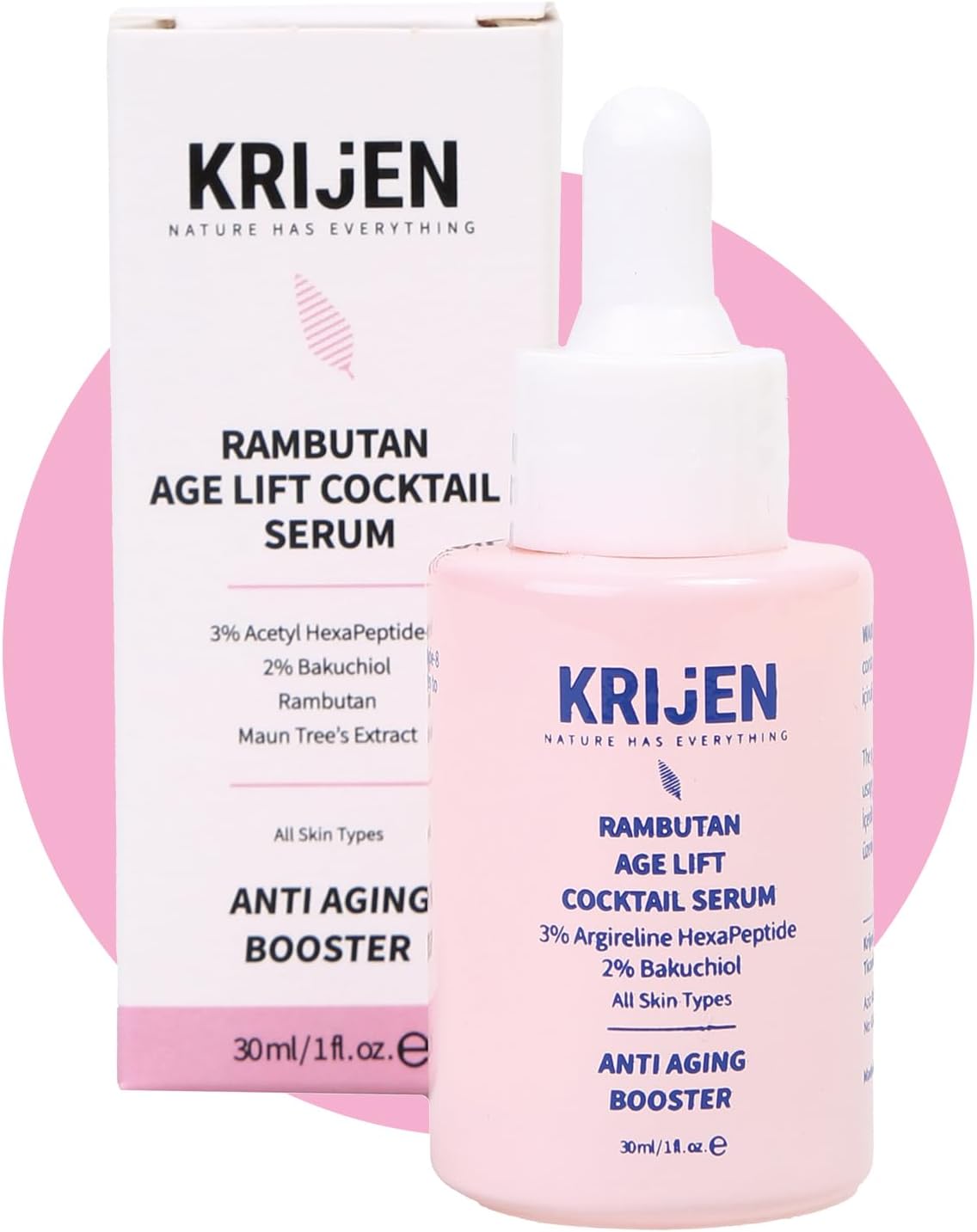 Rambutan Age Lift Cocktail Serum | Acetyl HexaPeptide-8%3 + Bakuchiol%2 + Maun Ağacı Ekstraktı