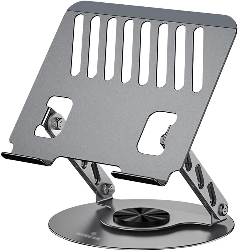 Macbook ve Laptop Standı 360 Derece Dönebilen Boyutu Ayarlanabilir Alüminyum Alaşım Ergonomik Tasarım Bilgisayar Tutucu (Bilgisayar Standı)