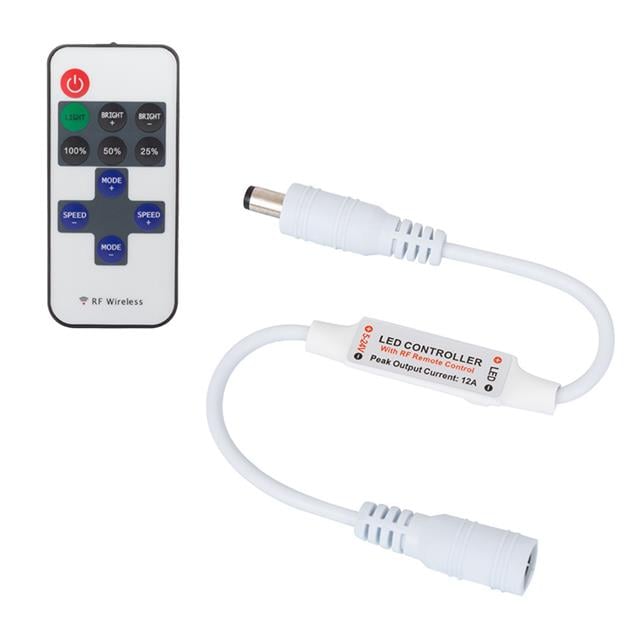 PM-4354 RF Uzaktan Kumandalı Şerit LED Dimmer Kontrol Cihazı (5-24V 12A)