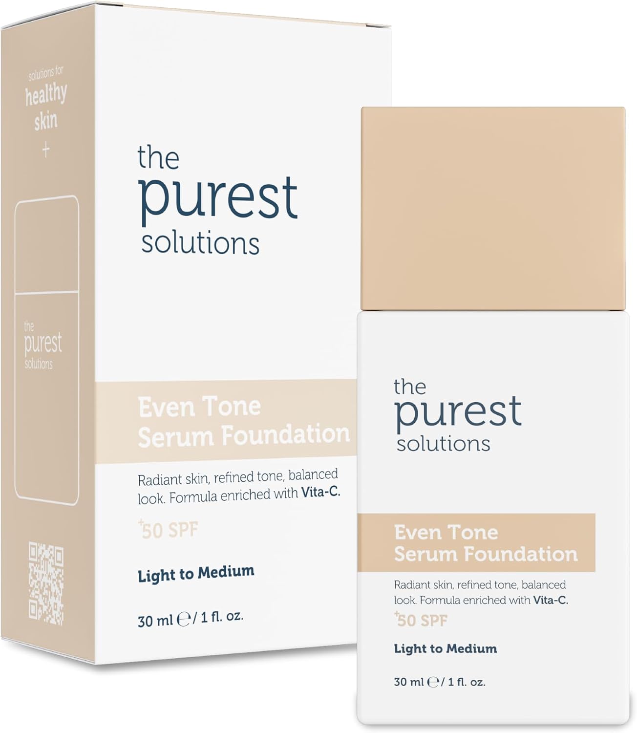 Cilt Tonu Eşitleyici & Leke Karşıtı Serum Fondöten SPF 50, 30 Mililitre – Açık/Orta Ton