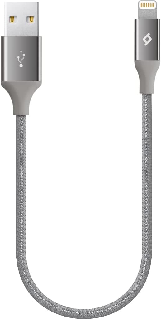 AlumiCable Mini 30cm Lightning Şarj Kablosu- Uzay Grisi (2DK28UG)