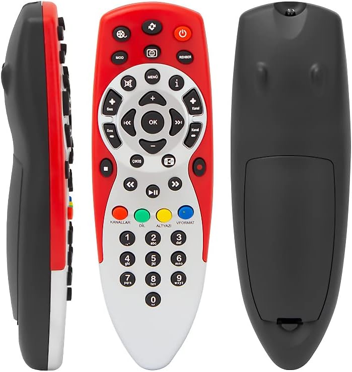 Digiturk HD Plus Uydu Kumandası KR0084 RT-0084 DIGITURK KIRMIZI KUMANDA