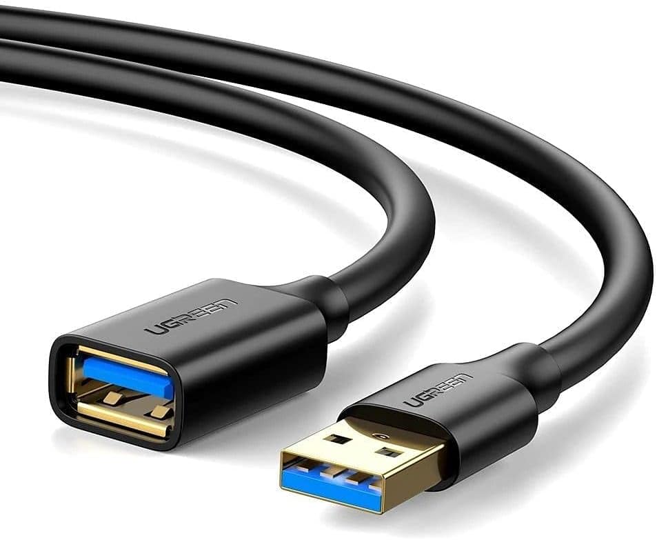 USB 3.0 Uzatma Kablosu, 50 cm, Siyah