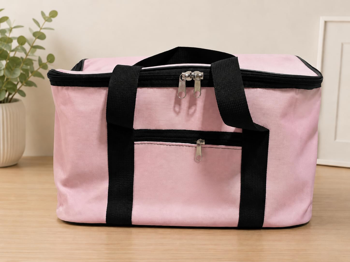 DORDOİ Pembe 22 Litre Termal Piknik ve Taşıma Çantası – Su Geçirmez Kumaş, Kalın Yalıtımlı İç Kaplama, 2 Bölmeli Soğuk-Sıcak Tutucu Çanta (39x27x23 cm)