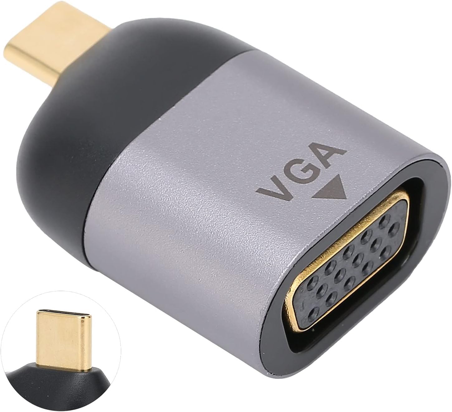 Type-C to VGA Çevirici Adaptör - Macbook ve Notebook Uyumlu USB C to VGA Adaptör S1723