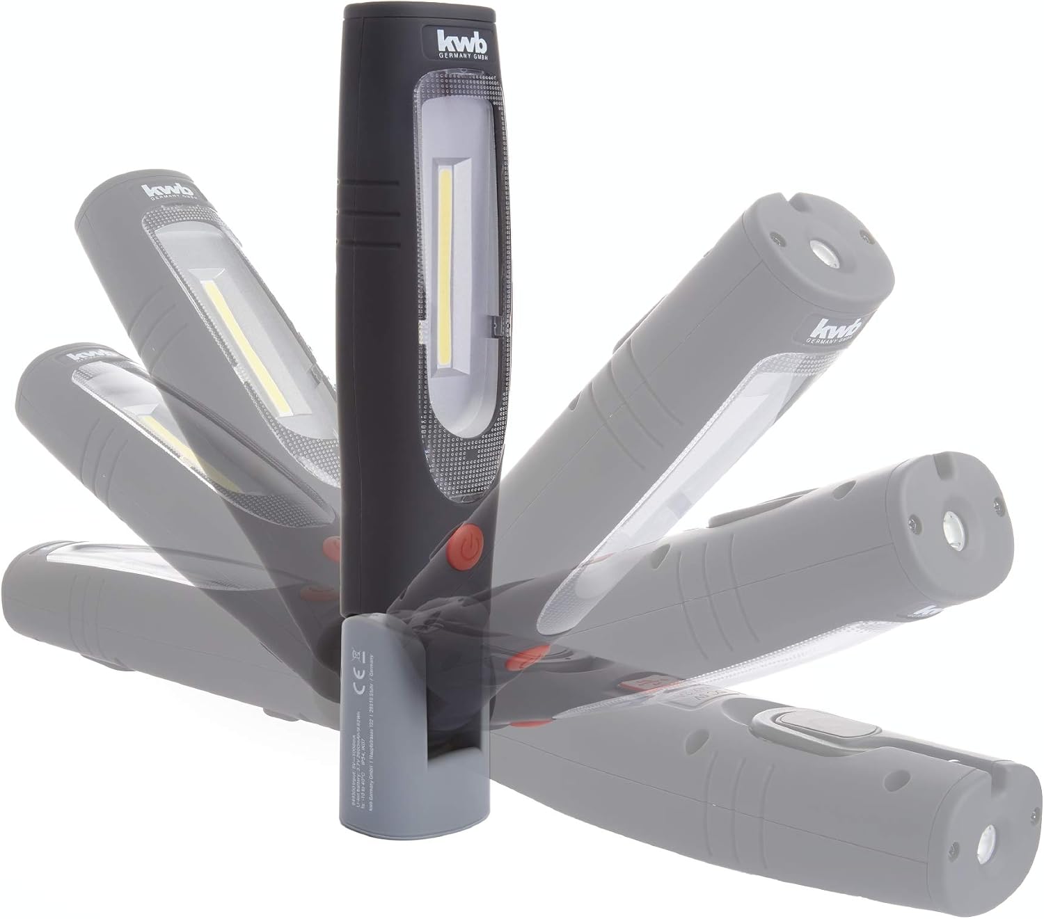 COB LED teknolojili pilli çalışma lambası, 2600 mAh Li-Ion pil, ANSI FL 1 standart, 2 aydınlatma modlu lamba, çubuk şeklinde