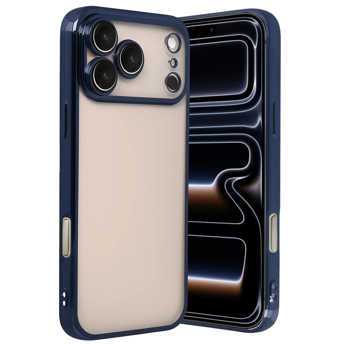 Apple iPhone 17 Pro Max Razer Lensli Silikon - Lacivert