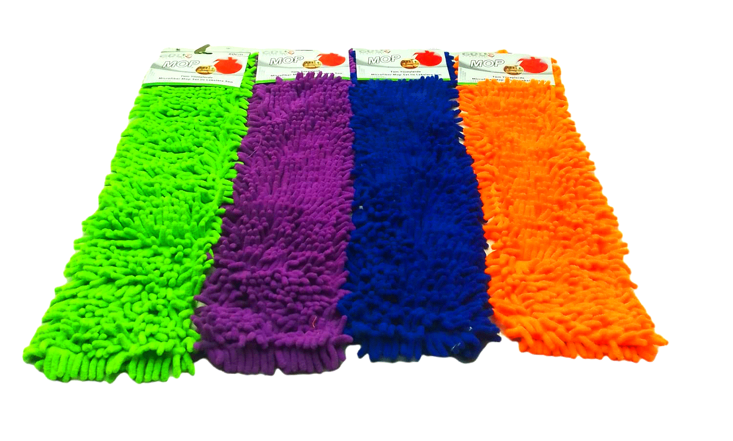 60CM.YEDEK Mikrofiber Renkli Makarna Mop