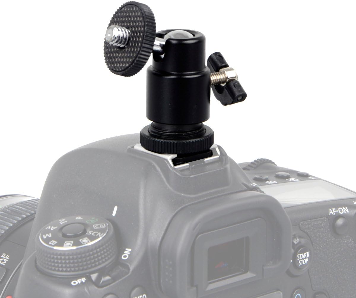 Tripod, Monopod ve Hot Shoe İçin Mini Kafa