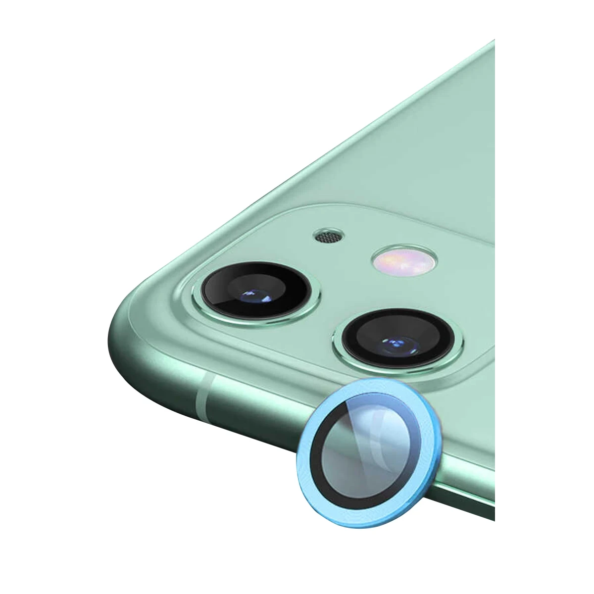 Apple iPhone 12 Mini Raze Metal Kamera Lens - Mavi