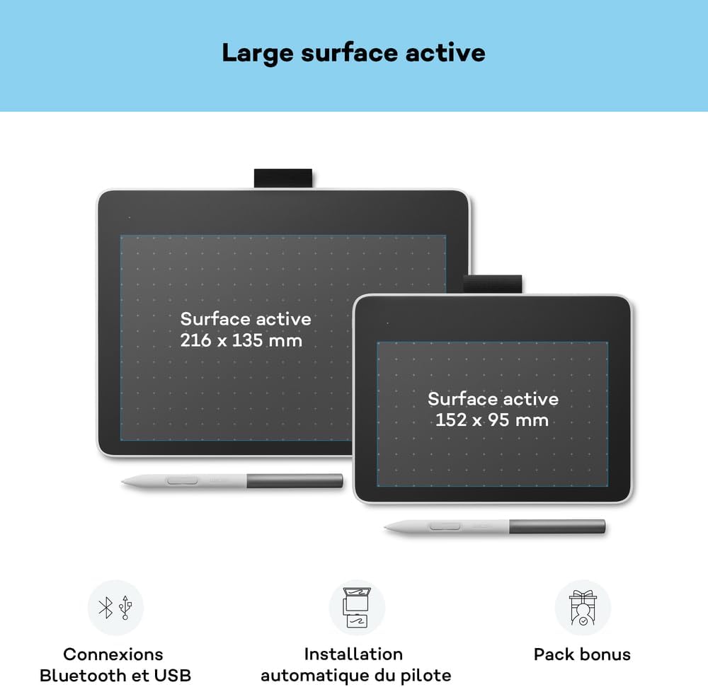 One S Stylus Tablet, Elektromanyetik Rezonans Stylus Kalem Pil ve Pil Dahil Değildir, Bluetooth Bağlantısı, Windows, Mac, Chromebook ve Android için: Sanatçılar için idealdir.