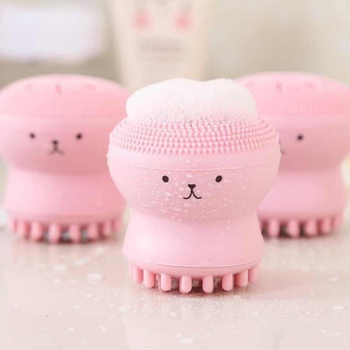 ® Peeling Etkili Mini El Yüz Cilt Temizleme Fırçası Silikon Temizlenmesi Kolay Siyah Nokta Giderici