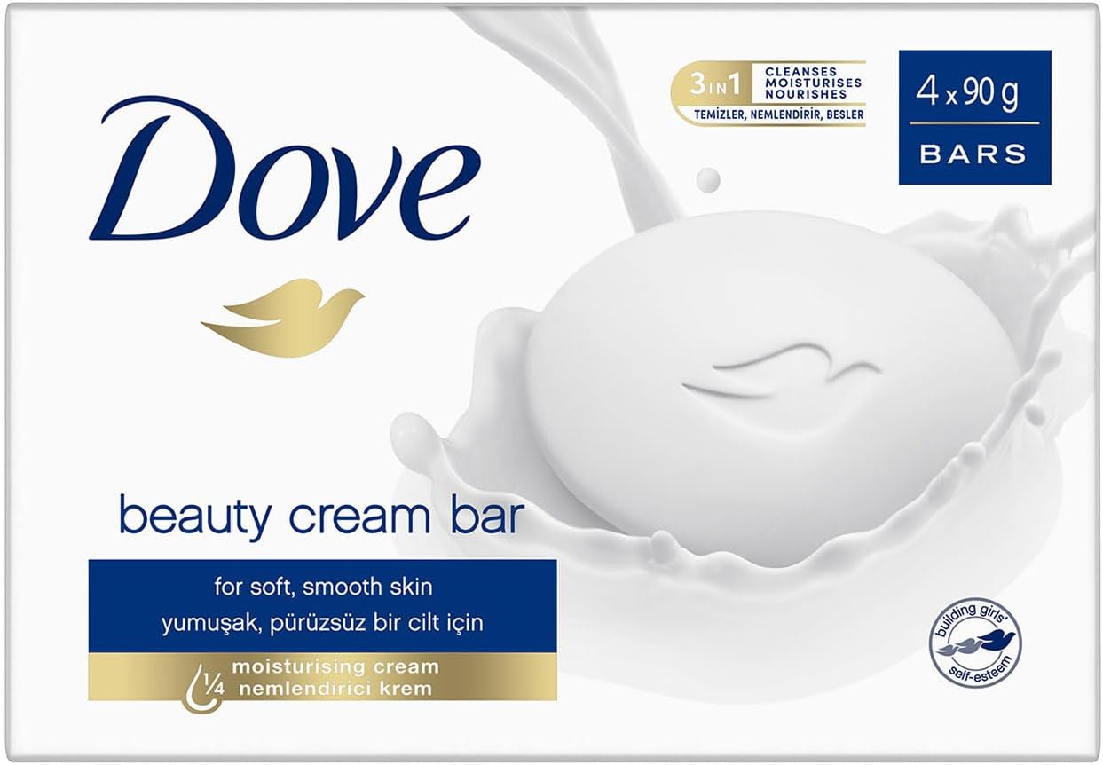Beauty Cream Bar Katı Güzellik Sabunu Original Nemlendirici Etkili, 4x90 g