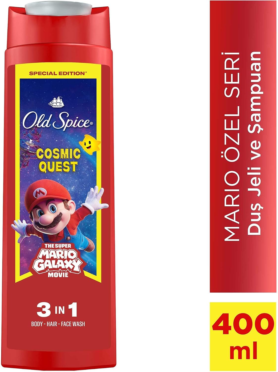 Cosmic Quest Erkekler İçin Duş Jeli ve Şampuan 400 ml